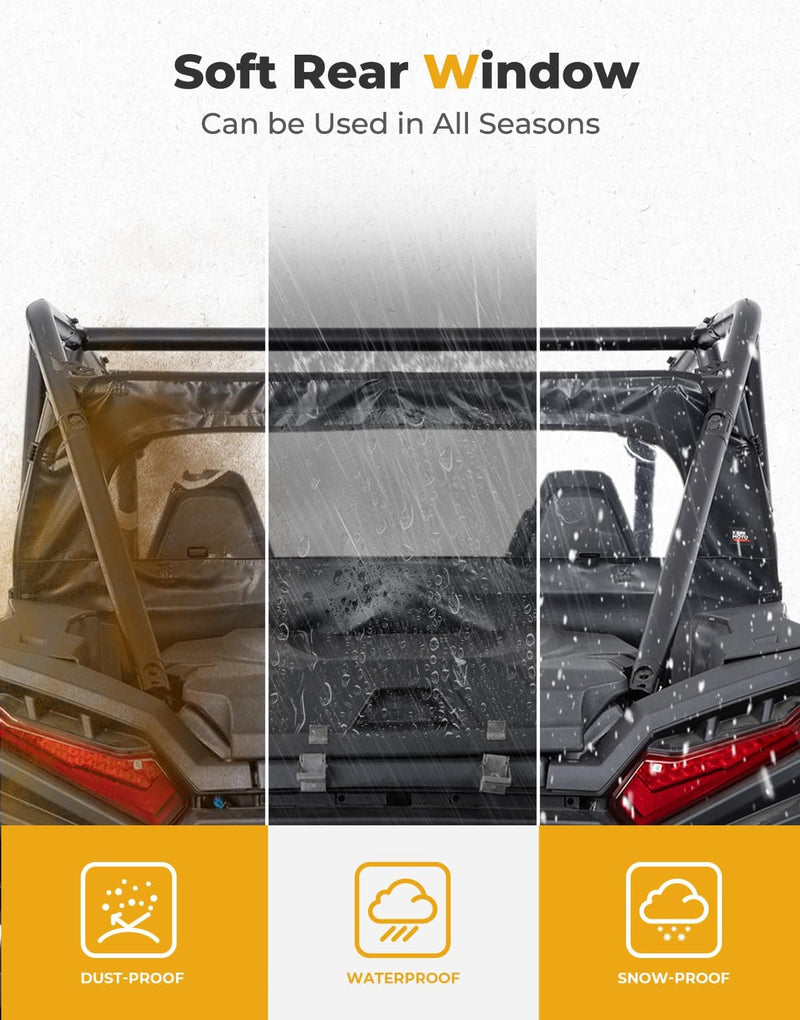 Load image into Gallery viewer, Rear Soft Windshield for Polaris RZR XP 1000 / XP 4 1000 2024-2025
