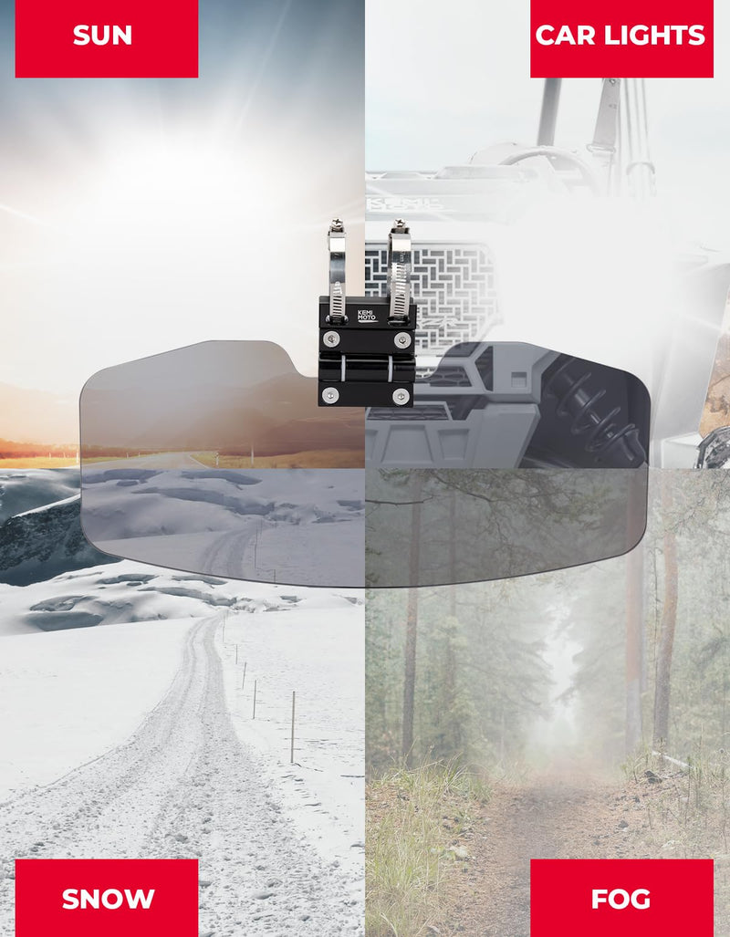 Load image into Gallery viewer, UTV Sun Visor Fit 1.5-2 in Roll Bars UTV Side X Side with Windshield
