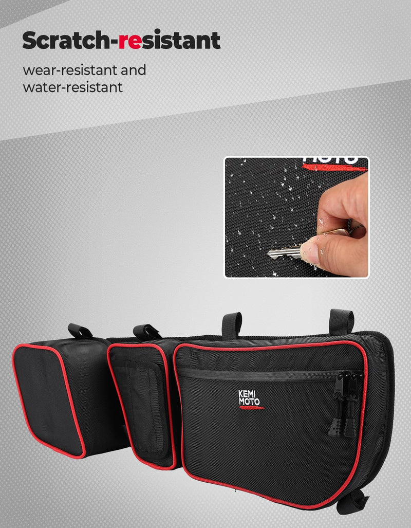Load image into Gallery viewer, Door Bags with Removable Knee Pads for Can-Am Maverick X3 - Red
