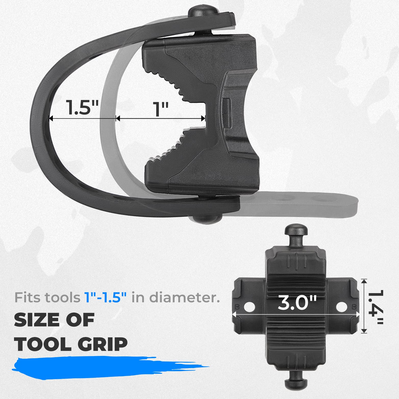 Load image into Gallery viewer, Type B Rubber Tool Clamp Fits 0.75-2.25 Inches Roll Bars
