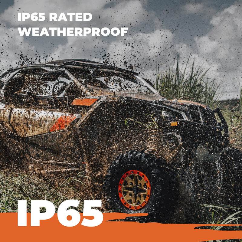 Load image into Gallery viewer, 16'' RGB UTV ATV Golf Cart Sound Bar, BT 5.0, Amplified, IP65 Waterproof Dustproof
