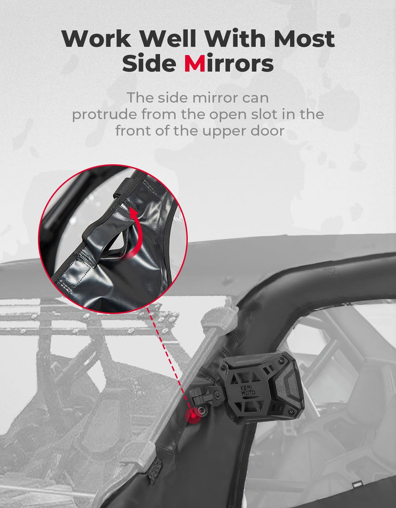 Load image into Gallery viewer, Soft Upper Door Cab Enclosure Set for Polaris RZR PRO XP 4/Turbo R 4
