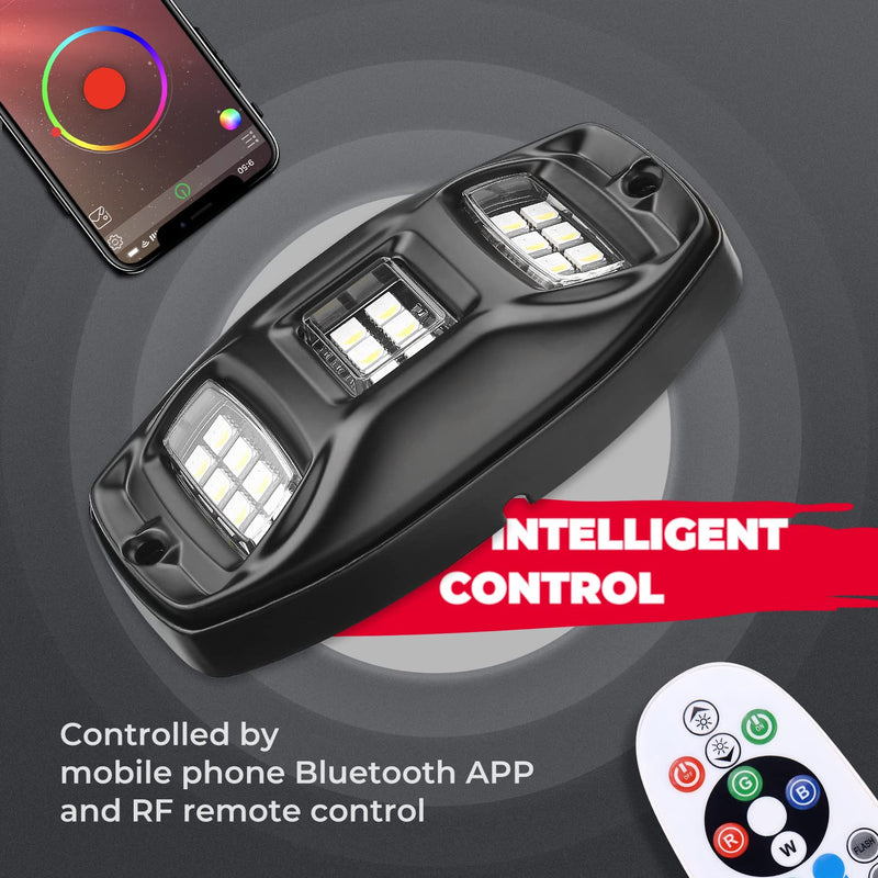 Load image into Gallery viewer, Universal 6 Pods RGB Rock Light Kit for UTV ATV Jeep Truck SUV Car
