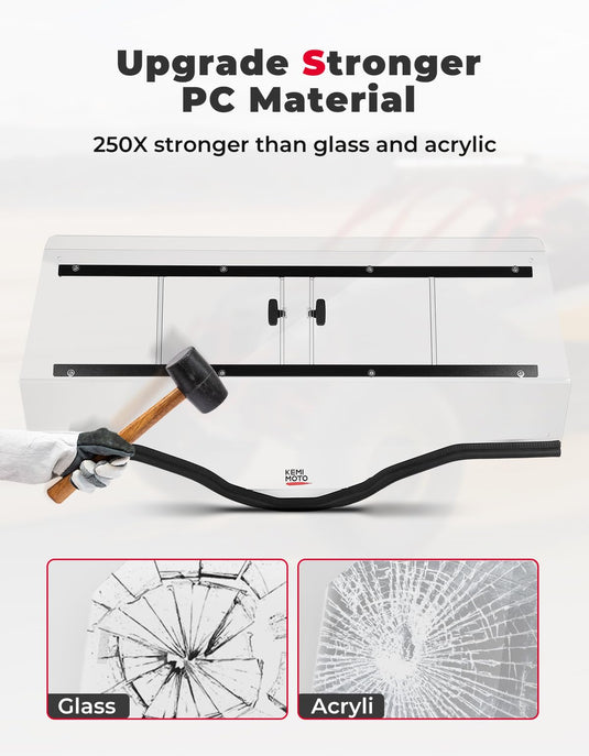 2-IN-1 Rear Windshield for CFMOTO ZForce 500 | 800 | 1000