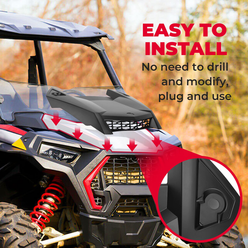 Load image into Gallery viewer, Hood Scoop Replacement Air Intake Cover Kit for Polaris RZR XP 1000
