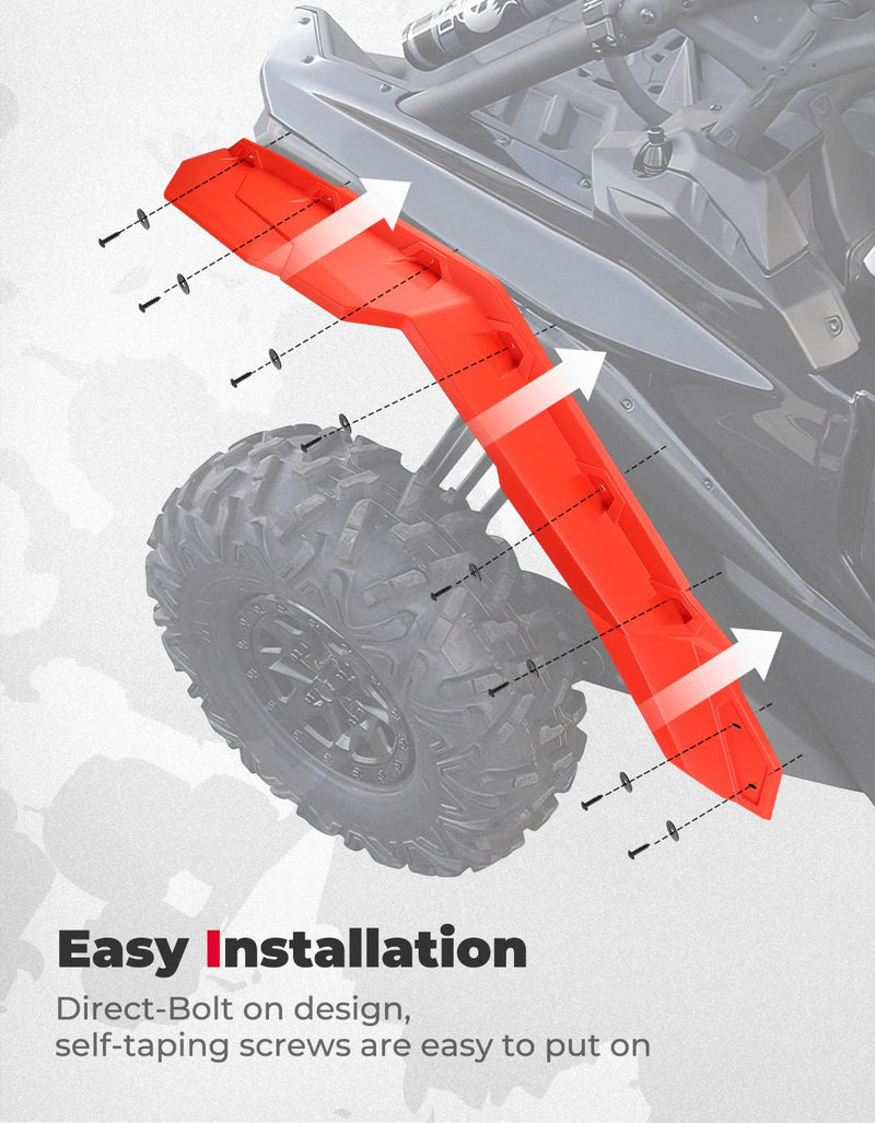 Load image into Gallery viewer, Red Fender Flares for Can-Am Maverick X3 / X3 MAX

