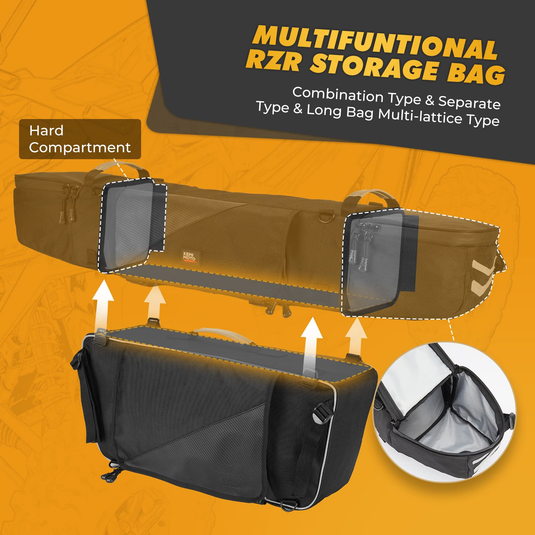 Upgraded 1680D Rear Cargo Bag for Polaris RZR XP 1000 2014-2023