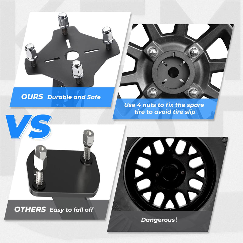 Load image into Gallery viewer, UTV Spare Tire Mount for Polaris Ranger 500 1000 XP 1000
