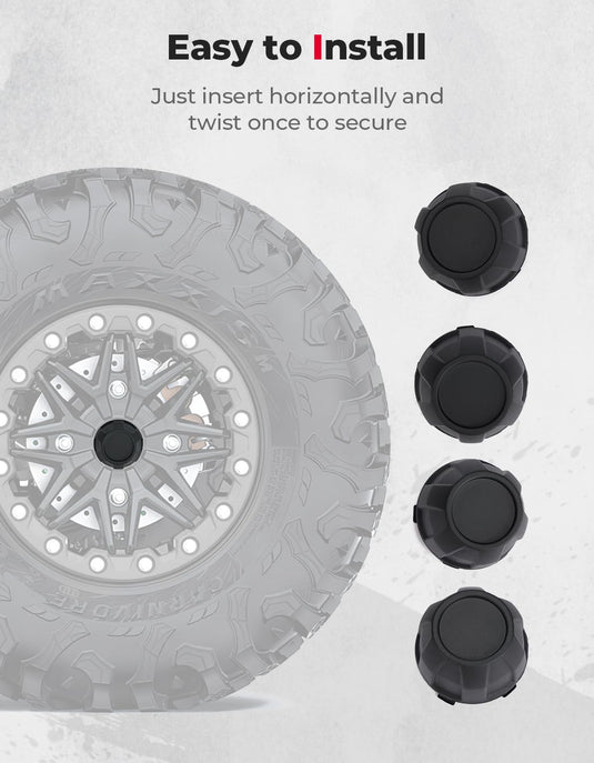 4PCS Tire Wheel Hub Caps for Kawasaki Teryx KRX 1000