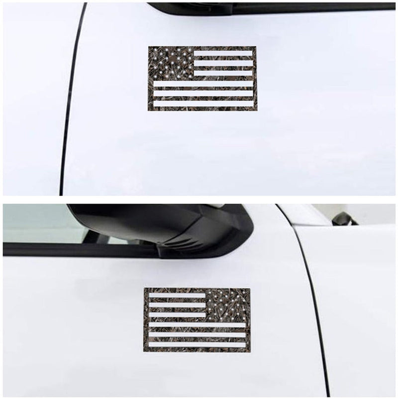 Load image into Gallery viewer, Woodland Ghost Camo American Flag Magnets - Camouflage
