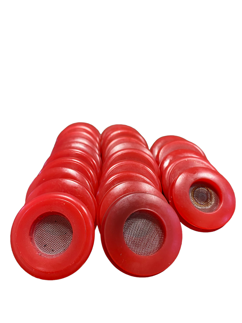 Load image into Gallery viewer, Polyurethane Seal With Filter, Red Gladhand 25 Pack | 10017RF
