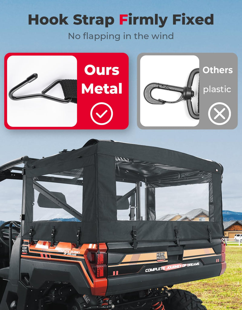 Load image into Gallery viewer, UTV Soft Cargo Camper Bed Cover Rack for Polaris Ranger 570 Full-size/XP 900/1000 / XP 1000 / Crew
