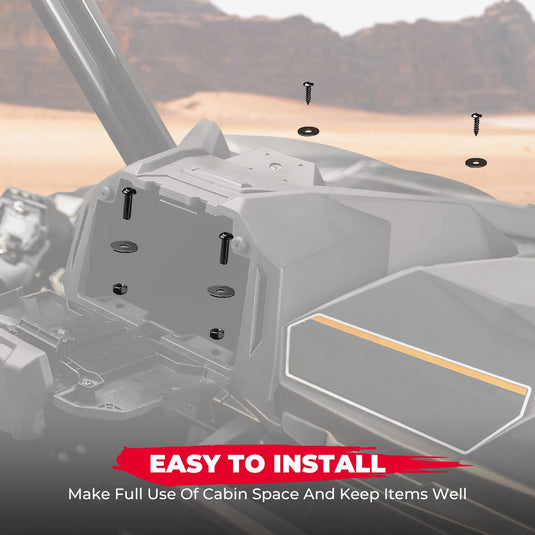 Tablet Holder With Storage Box for Can Am Maverick Sport & Trail, Commander