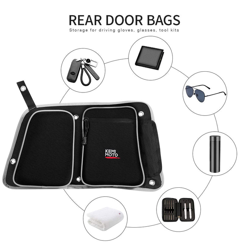 Load image into Gallery viewer, Rear Door Bags with Knee Pad for Polaris RZR XP 4 1000 2014-2023
