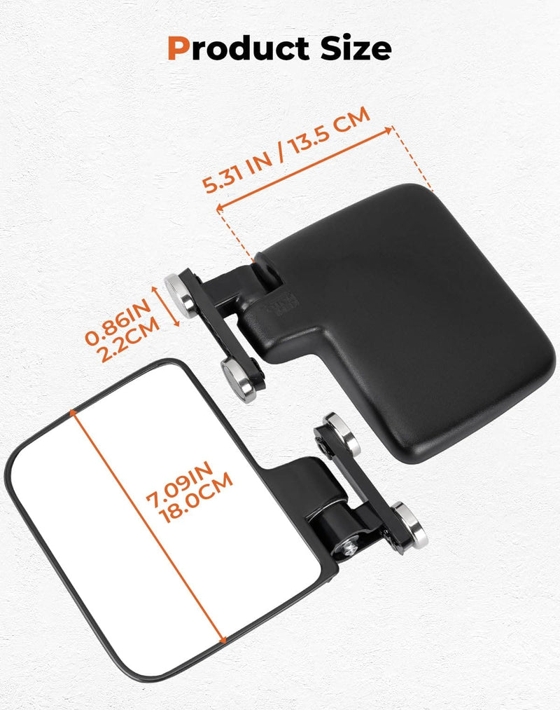 Load image into Gallery viewer, 220Lbs Magnetic Side Mirrors for UTV Golf Cart Tractor Forklifts
