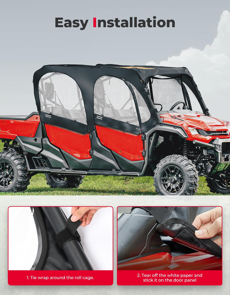 Load image into Gallery viewer, Soft Upper Door Cab Enclosure Set for Honda Pioneer 1000-6
