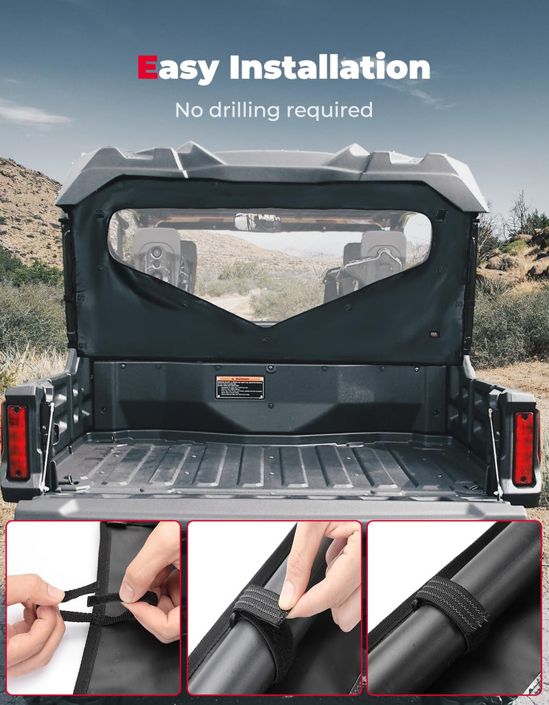 Load image into Gallery viewer, UTV Roll Up/ Down Soft Rear Window for Honda Pioneer 1000-6
