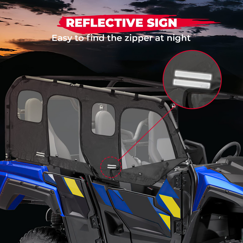 Load image into Gallery viewer, Soft Cab Enclosure Upper Doors for Yamaha Wolverine X4/SE 2018-2020
