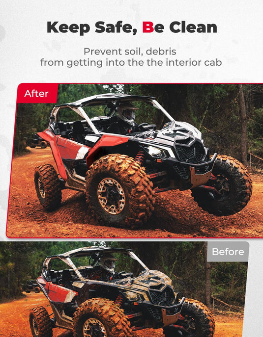 Red Fender Flares for Can-Am Maverick X3 / X3 MAX