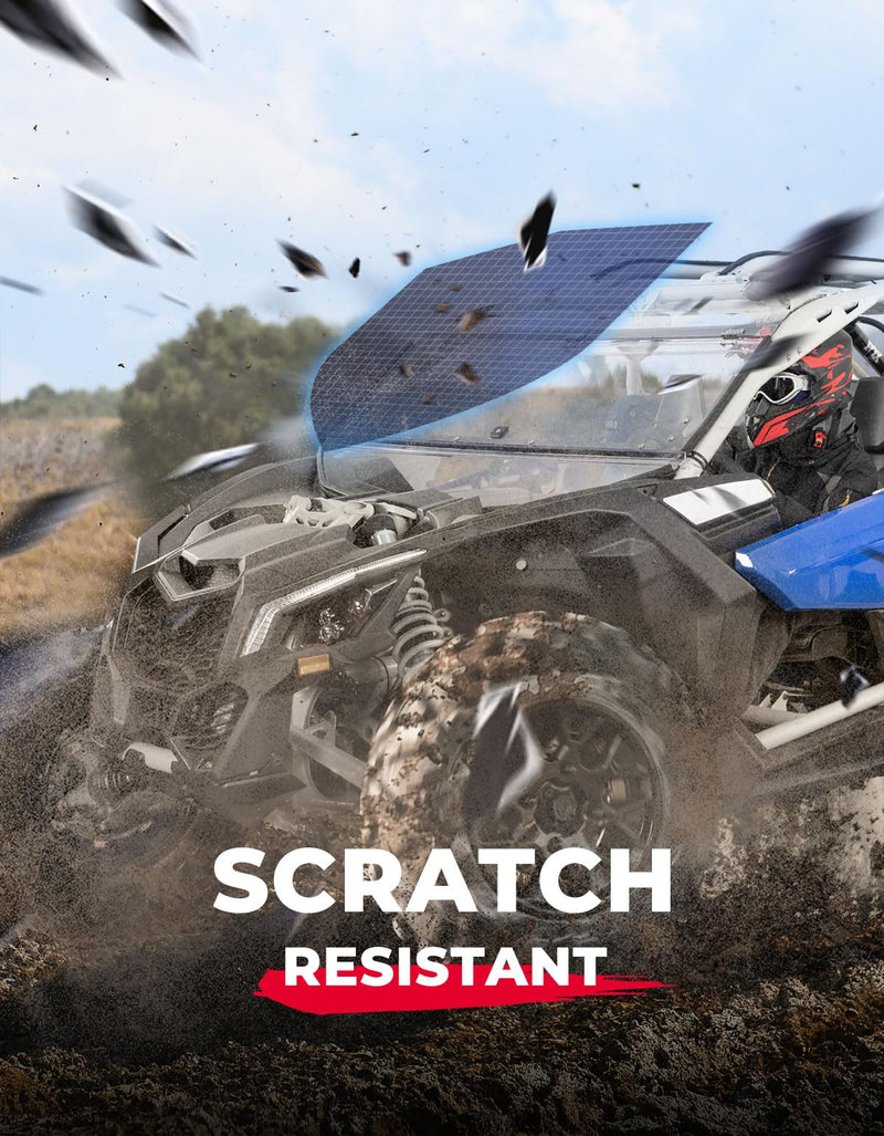 Load image into Gallery viewer, Scratch Resistant PC Flip Windshield for Can Am Maverick X3
