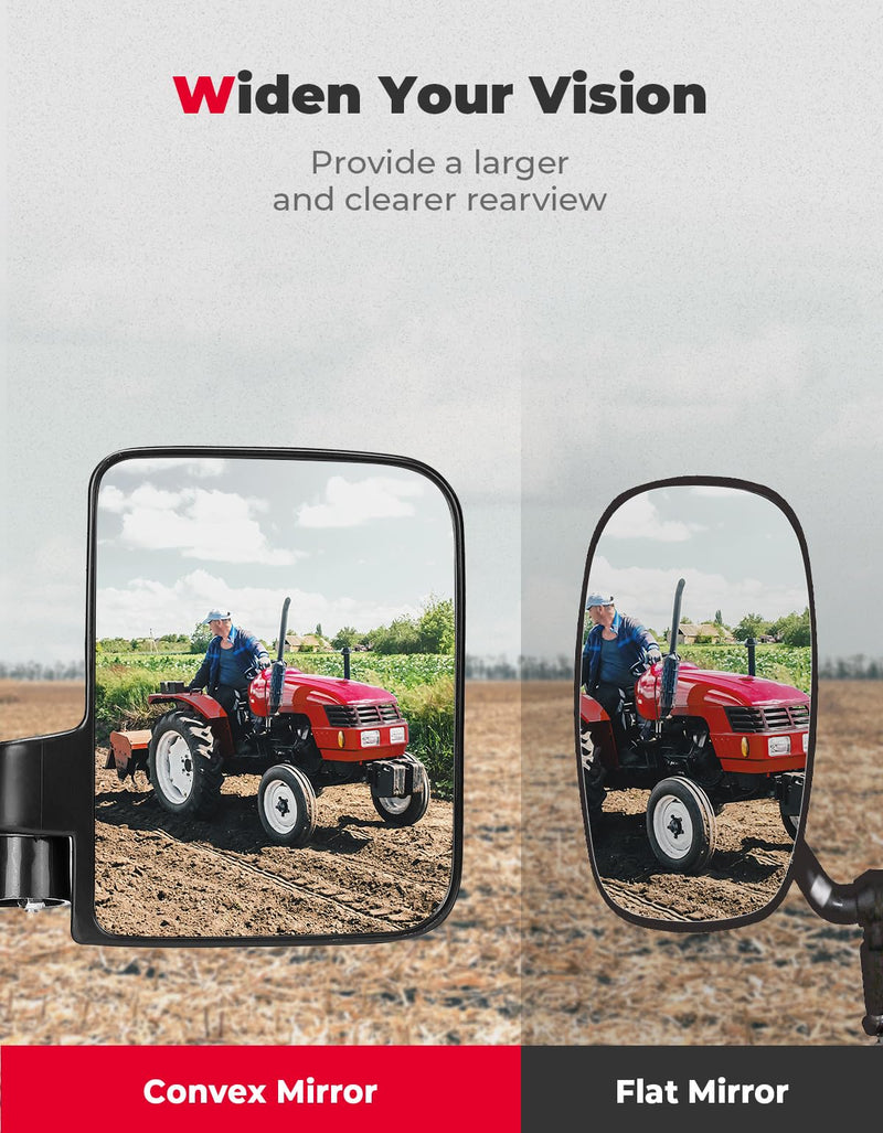 Load image into Gallery viewer, 114Lbs Magnetic Side Mirrors for Tractors, Lawn Mover, UTV, ATV (1 pair)

