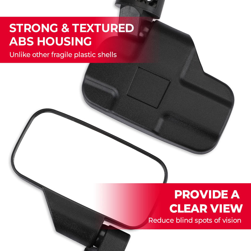 Load image into Gallery viewer, Adjustable Side Mirrors with Bypass for Ranger/ General/ Defender/ Maverick Trail
