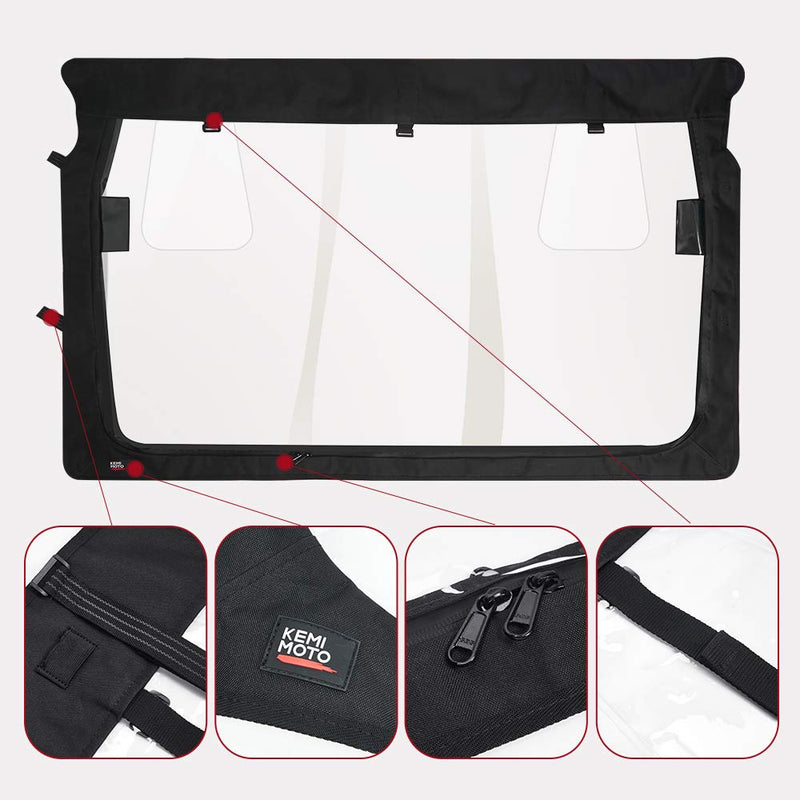 Load image into Gallery viewer, Rear Windshield with Zipper Back for Yamaha Rhino / Massimo
