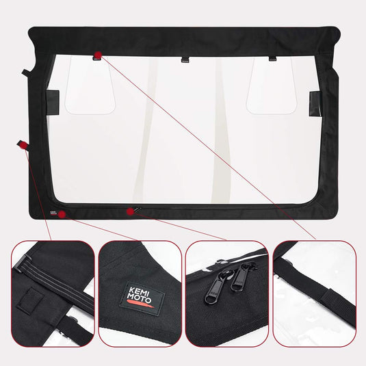 Rear Windshield with Zipper Back for Yamaha Rhino / Massimo