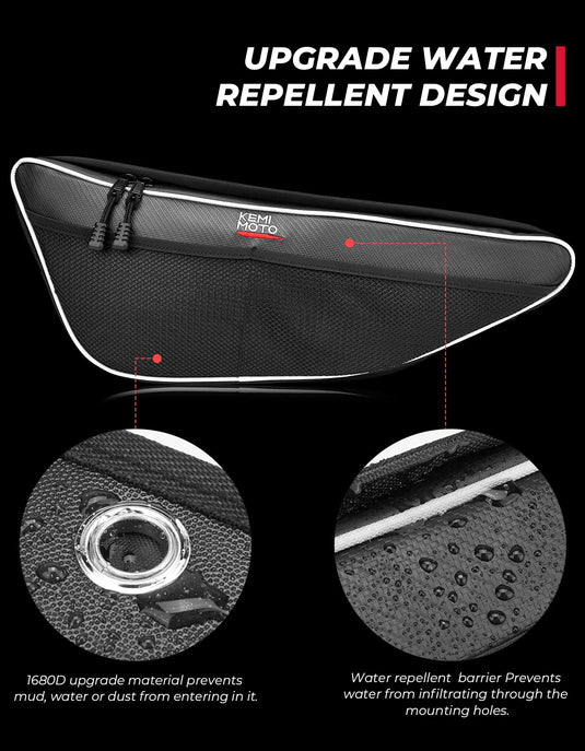 Door Bags with Knee Pad For Talon 1000R/1000X/1000X-4 (Pack of 2)