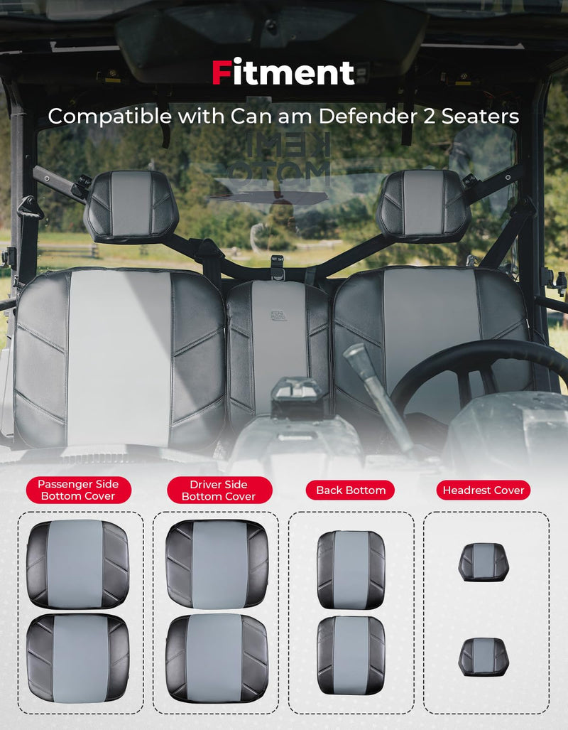 Load image into Gallery viewer, Split Bench Seat Covers Leather for Can Am Defender HD10|9|8|7
