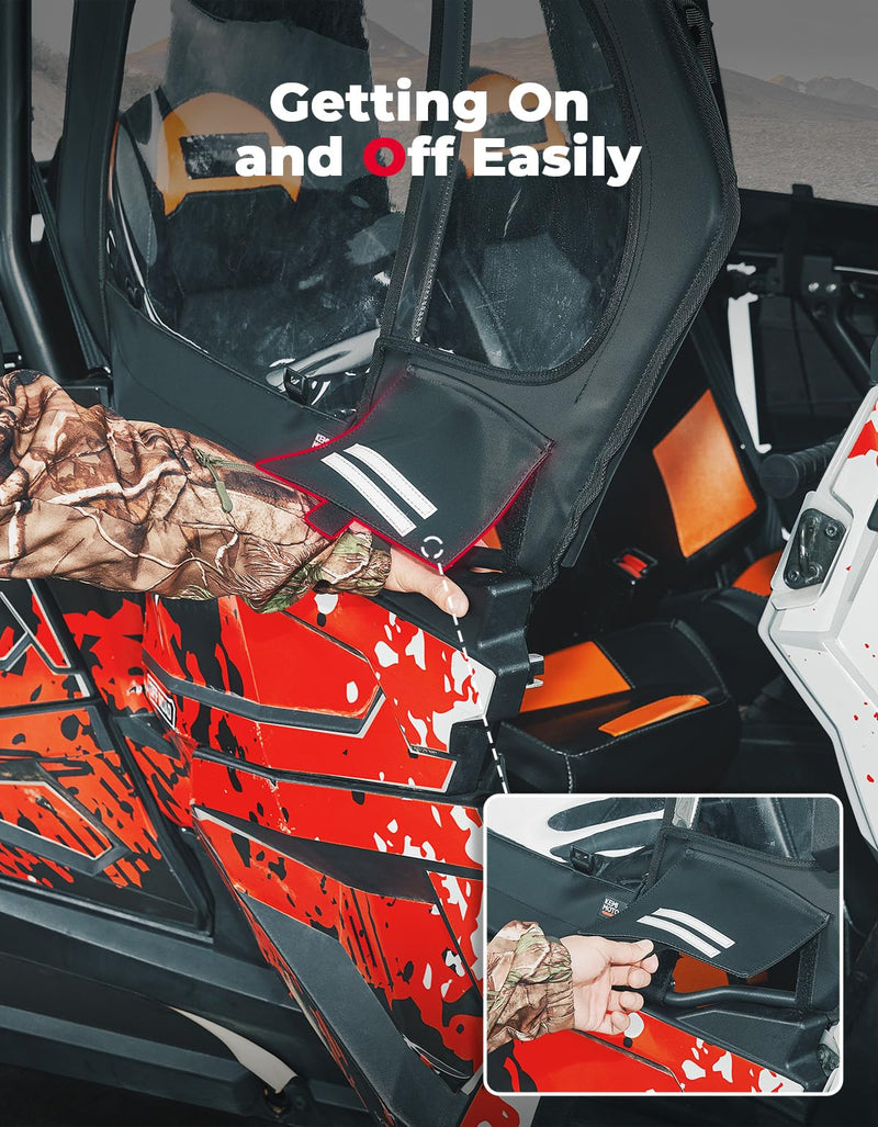 Load image into Gallery viewer, Soft Upper Doors With Metal Door Frame for Polaris RZR XP 4 1000 2019-2023
