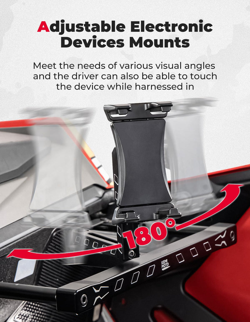 Load image into Gallery viewer, Electronic Device Mounts with Grab Bar For RZR PRO XP/R/Turbo R
