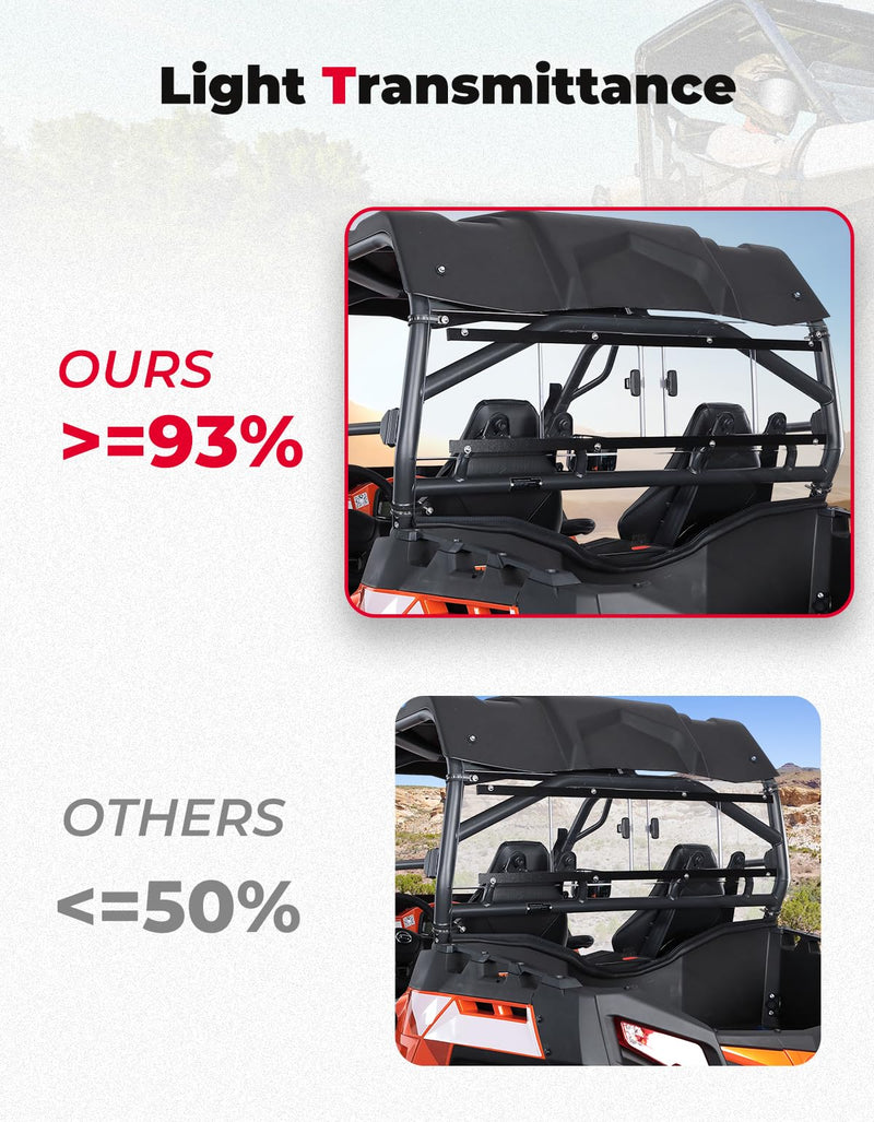 Load image into Gallery viewer, 2-IN-1 Rear Windshield for CFMOTO ZForce 500 | 800 | 1000
