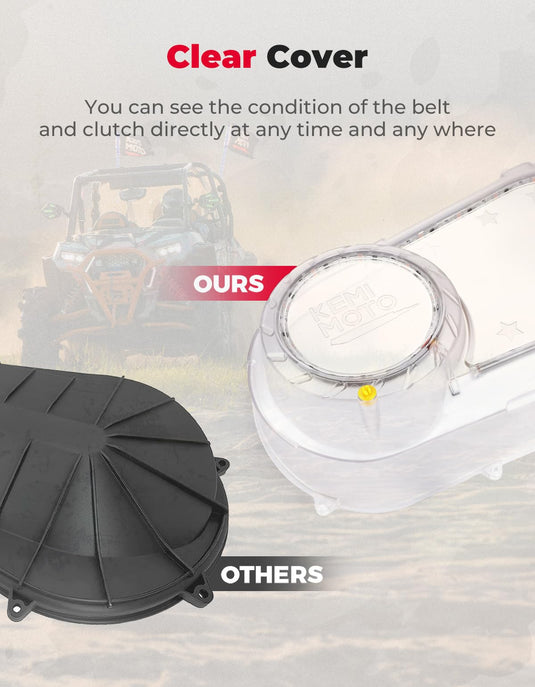 Outer Clutch Cover with RGB Lights for Polaris RZR Ranger (2017-2021)