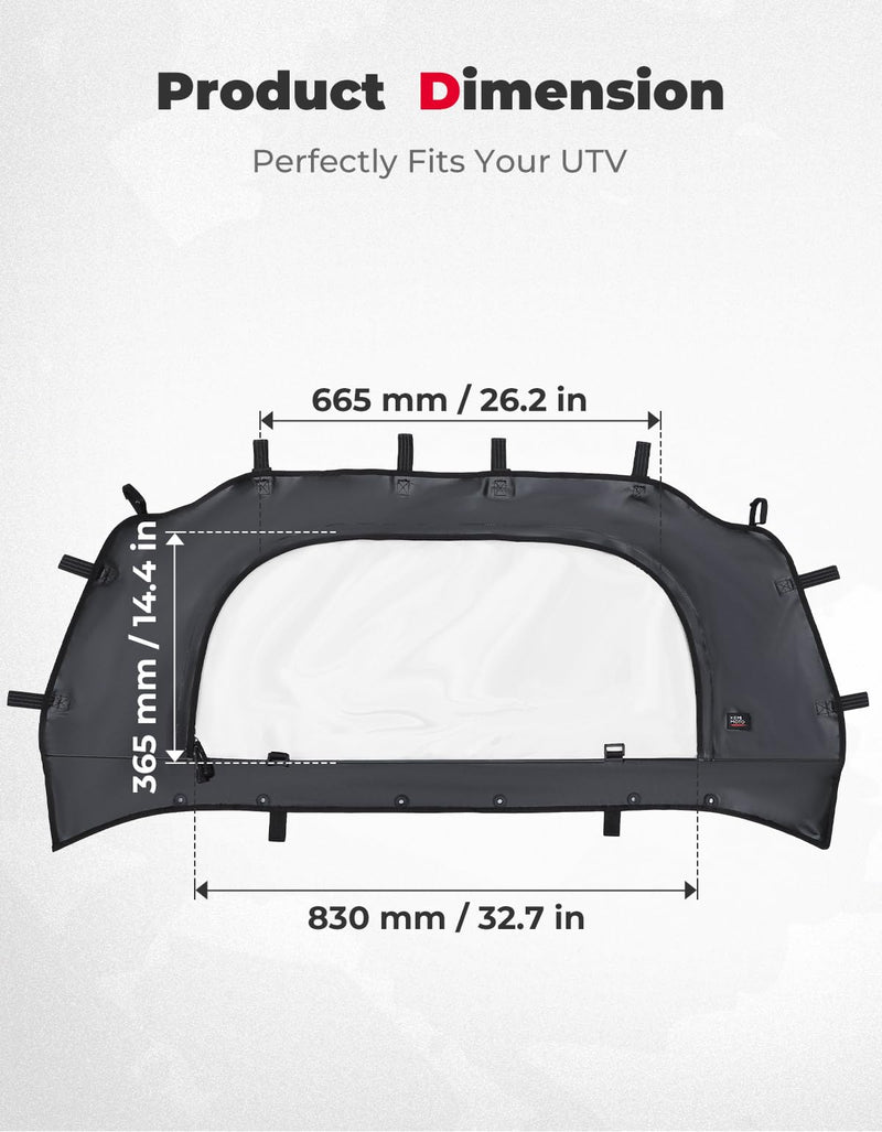 Load image into Gallery viewer, UTV Soft Rear Windshield for RZR PRO XP /Turbo R
