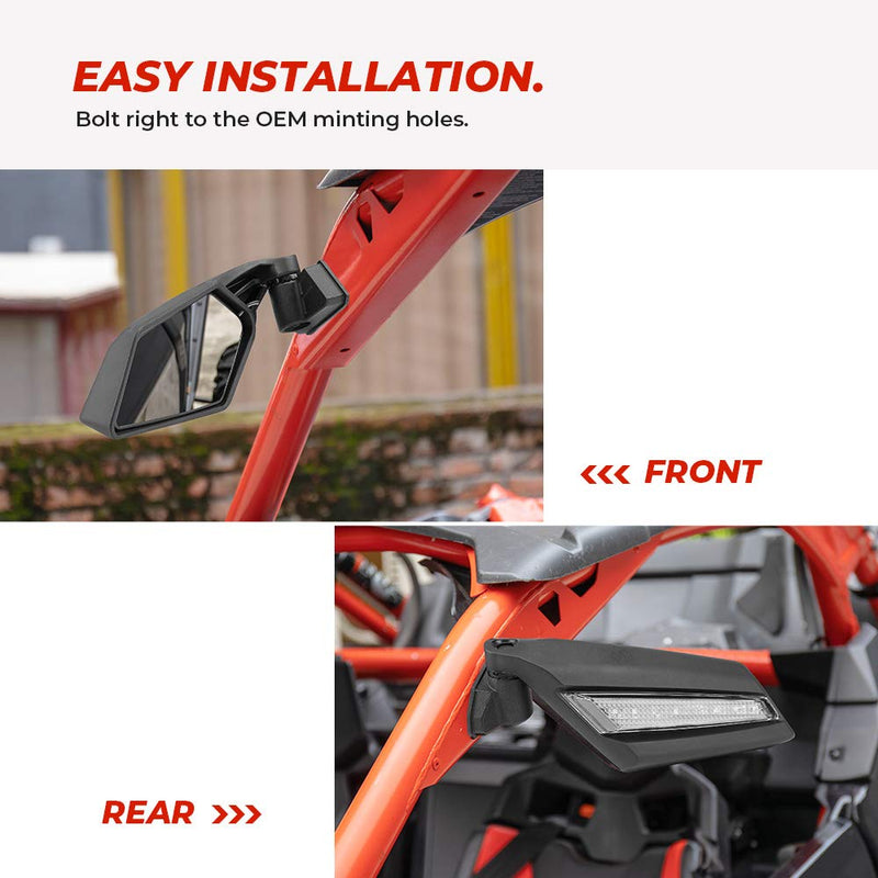 Load image into Gallery viewer, One Pair LED Side Mirrors for Can-Am Maverick X3 | X3 MAX
