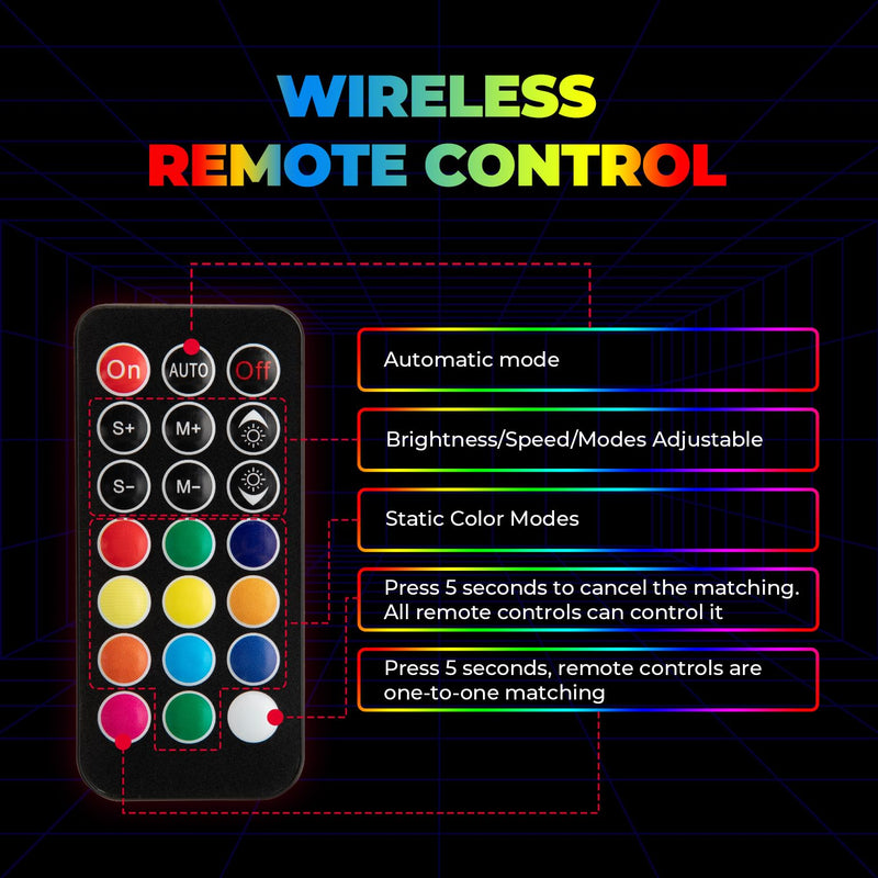 Load image into Gallery viewer, UTV ATV 5FT 2PCS Spiral Whip Light Bluetooth Control w/ Turn Signal Function
