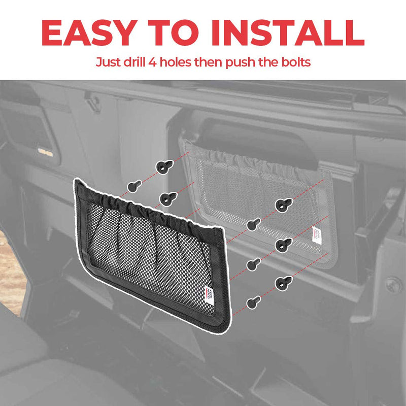Load image into Gallery viewer, UTV Backrest Rear Storage Nets for Can Am Defender Max
