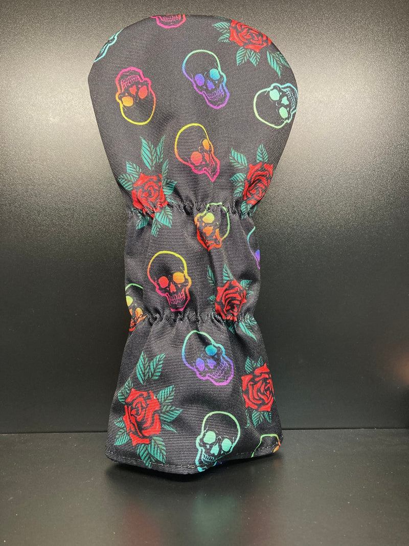 Load image into Gallery viewer, Skulls &amp; Roses Canvas Headcover
