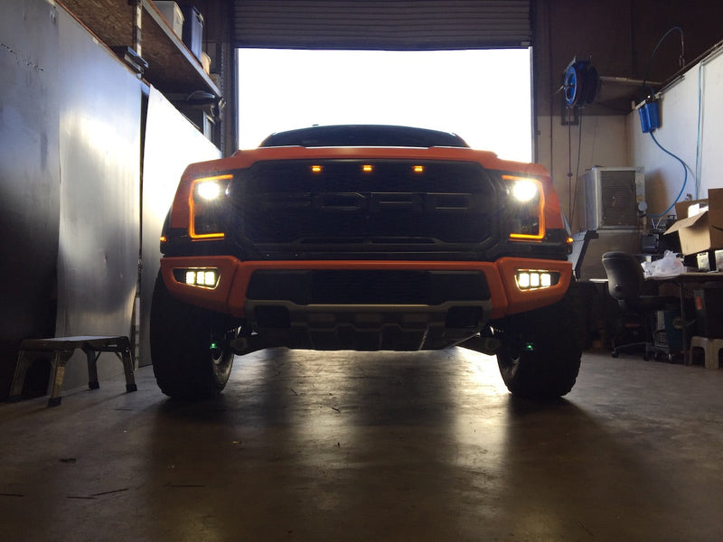 Load image into Gallery viewer, 2017-2020 Ford Raptor Triple Pod Fog Light Mount

