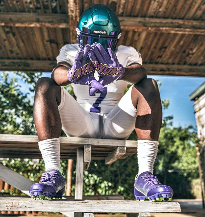 Load image into Gallery viewer, Scooby-Doo 'Unmasked' Football Gloves - VPS1 by Phenom Elite
