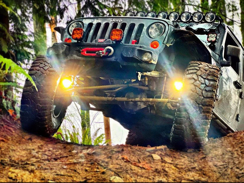 Load image into Gallery viewer, Jeep JK Steerable Knuckle Pod Light Mounts (2007-2018 Wrangler)
