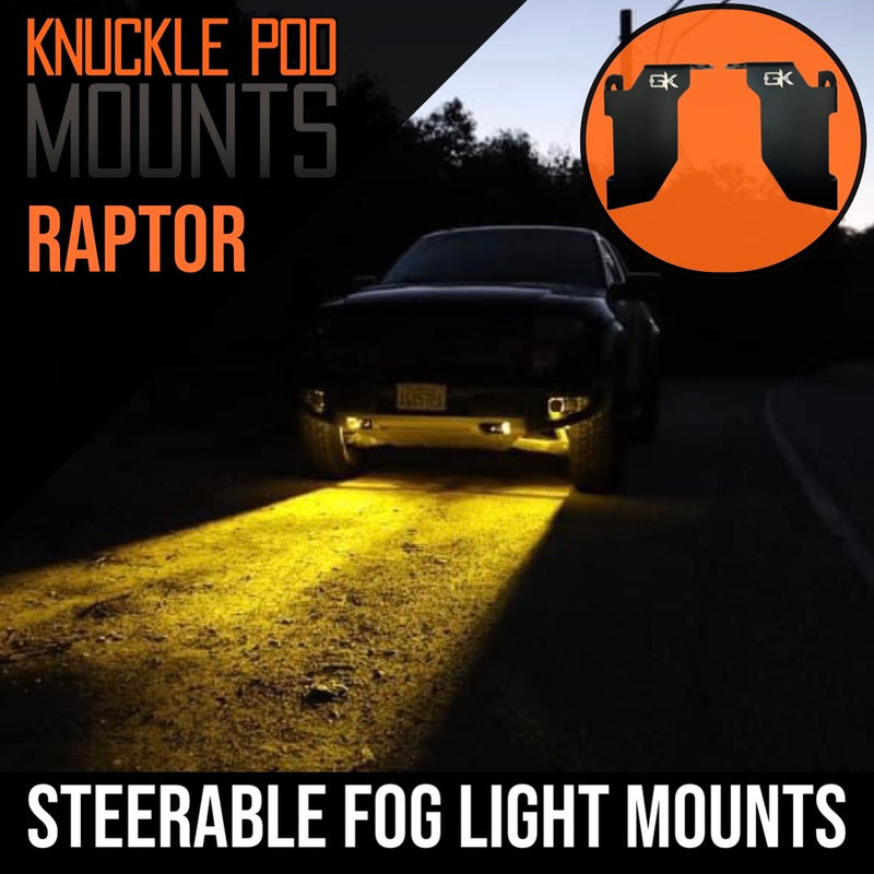Load image into Gallery viewer, Ford Raptor Steerable Knuckle Pod Light Mounts (1st Gen 2010-2014)

