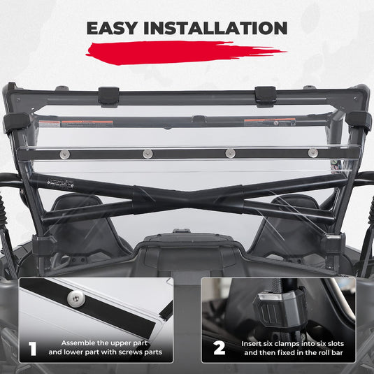 Rear Windshield Scratch Resistant for CFMOTO ZForce 950