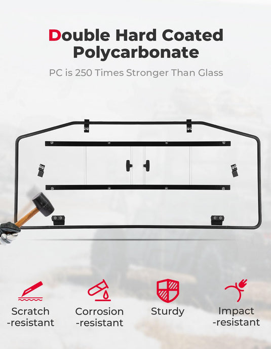 Sliding Rear Windshield for Can-Am Defender HD10|9|8|7|5