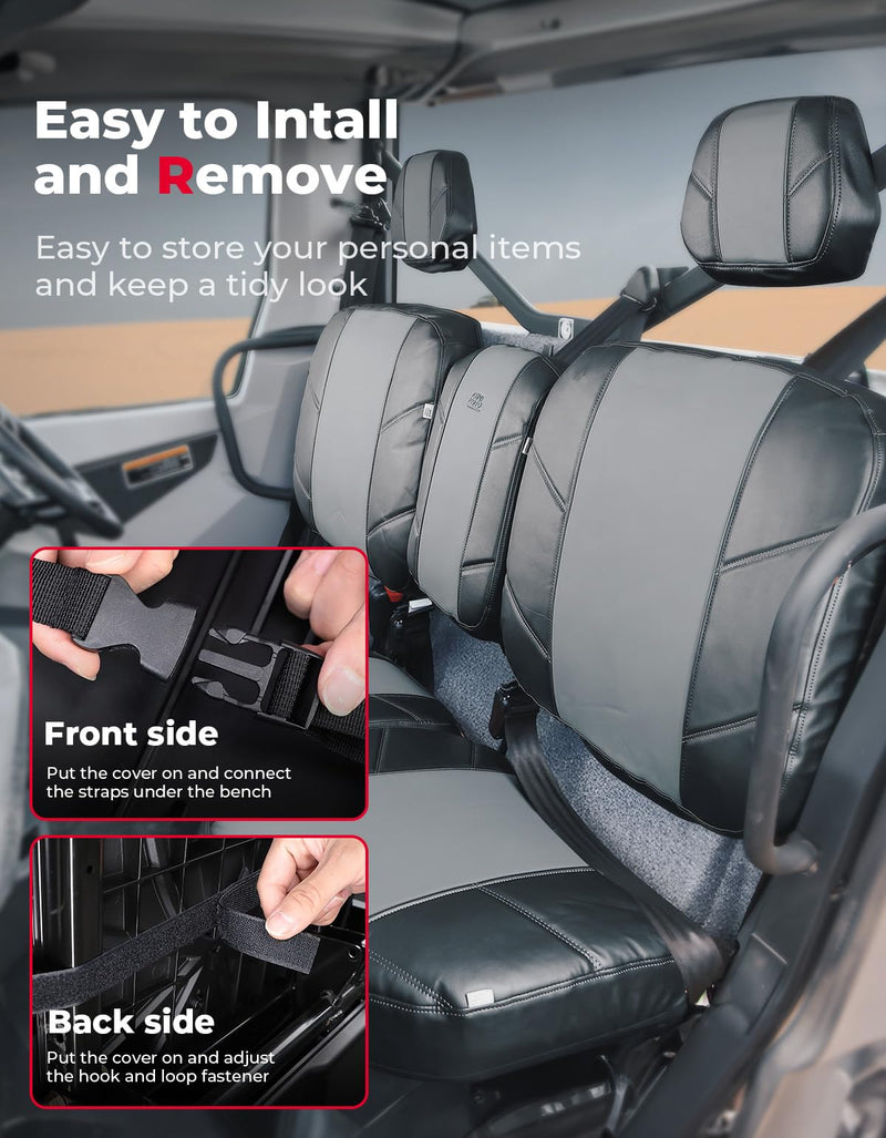 Load image into Gallery viewer, Split Bench Seat Covers Leather for Can Am Defender HD10|9|8|7

