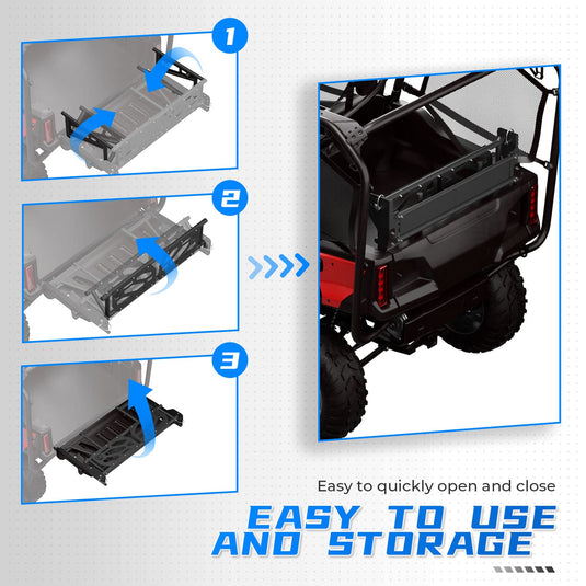 Rear Cargo Bed Extender for Pioneer 1000-5 700-4 2016-2024