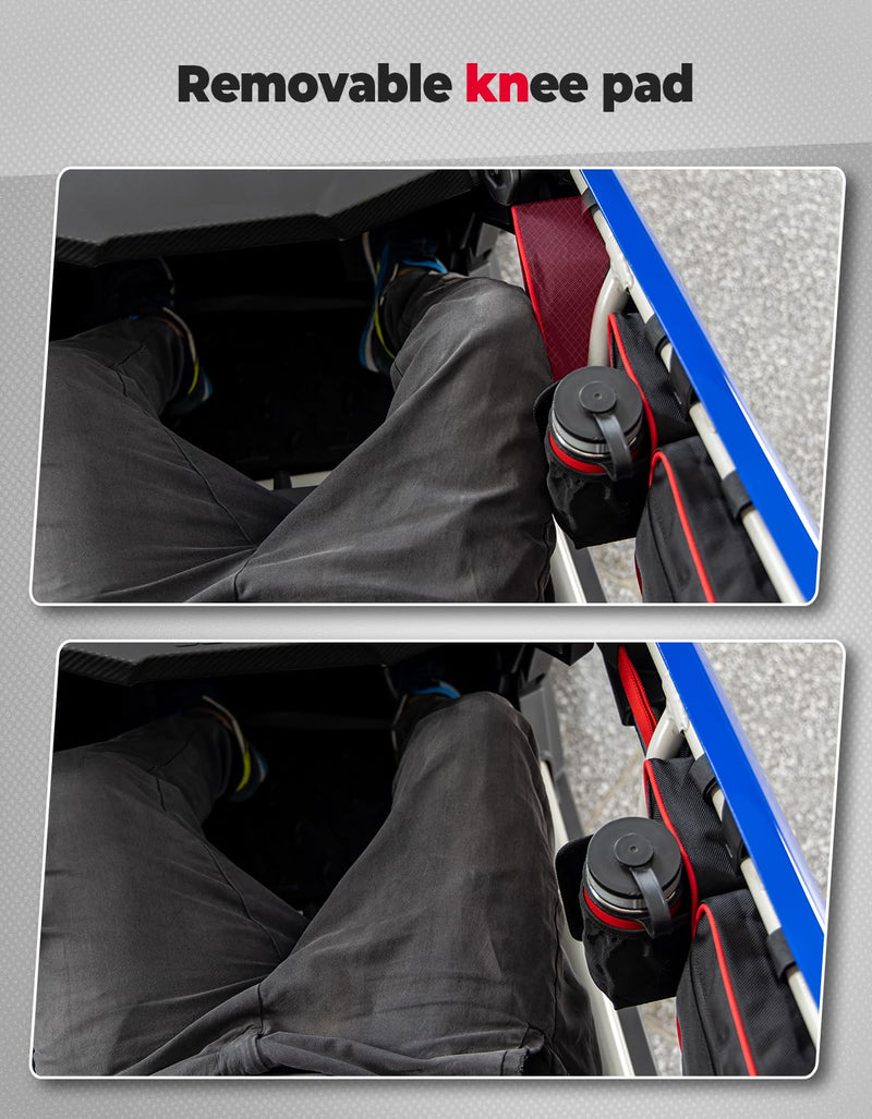 Load image into Gallery viewer, Door Bags with Removable Knee Pads for Can-Am Maverick X3 - Red
