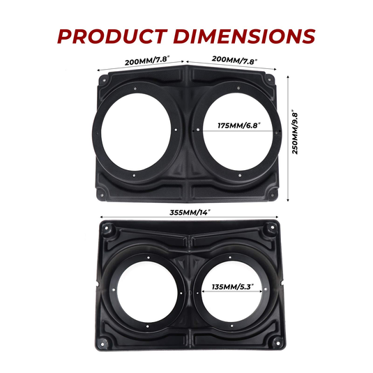 ATV/UTV/Cart Overhead Speaker Mount Enclosure 6.5inch