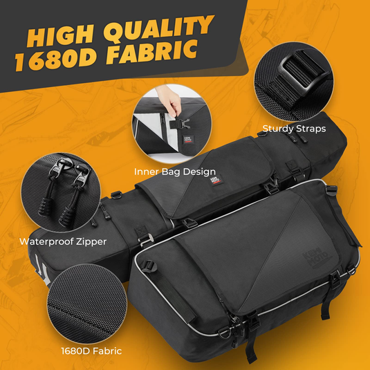 Upgraded 1680D Rear Cargo Bag for Polaris RZR XP 1000 2014-2023